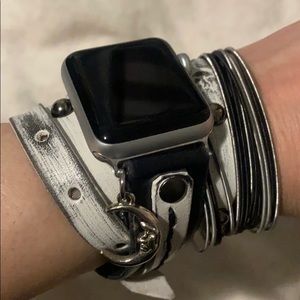 Apple Watch wrap around band.